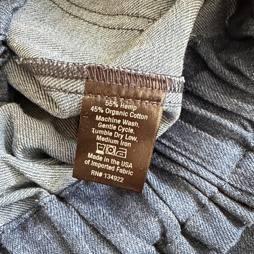 Emerson Fry TULIP WIDE LEG - INDIGO HEMP ORGANIC - Picture 8 of 10